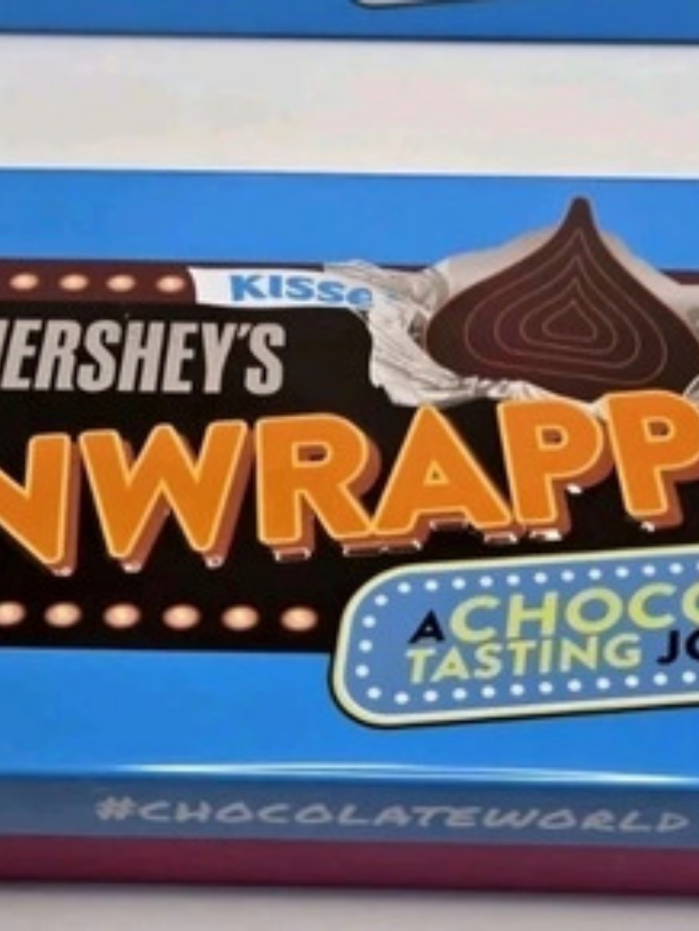 Hershey's Unwrapped Souvenir Tasting Tin Blue & Pink Storage Tin Collectors